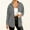 Gray, variant on Women Fashion Corduroy Jacket Long Sleeve Button down Coat Fall Casual Plus Size Outerwear with Pockets New Women's Oversized Casual Jackets Wine M