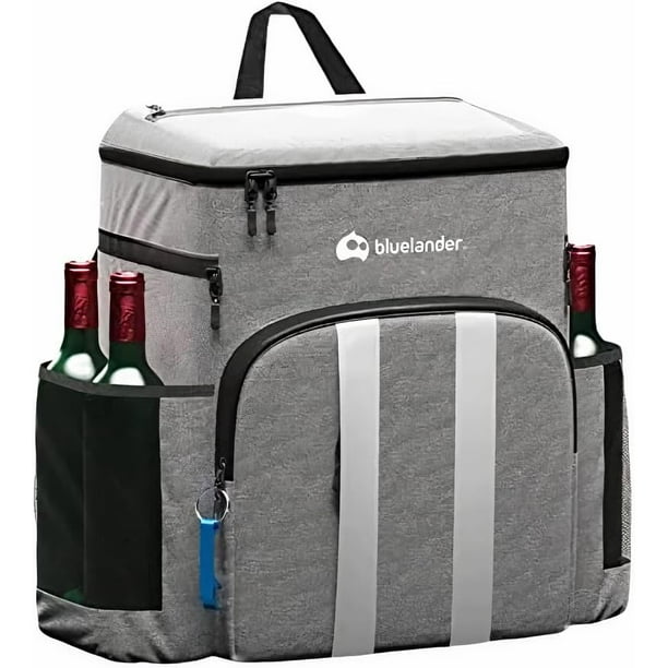 Lonchera Térmica Aislada Bluelander, Mochila Lonchera Portátil, Gris Bluelander Hielera portátil