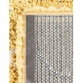 thumbnail image 4 of Unique Loom Rabat Shag Collection Area Rug - Fractured (2' 7" x 6' 1" Runner Yellow/Ivory), 4 of 5