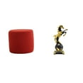 thumbnail image 1 of Escabel,Reposapiés pequeño,taburete otomano,sofá,taburete de té,Reposapiés Cubo Taburete Taburete para Dormitorio Baño,Figura de escritorio,Estante de estatua de caballo para, 1 of 8