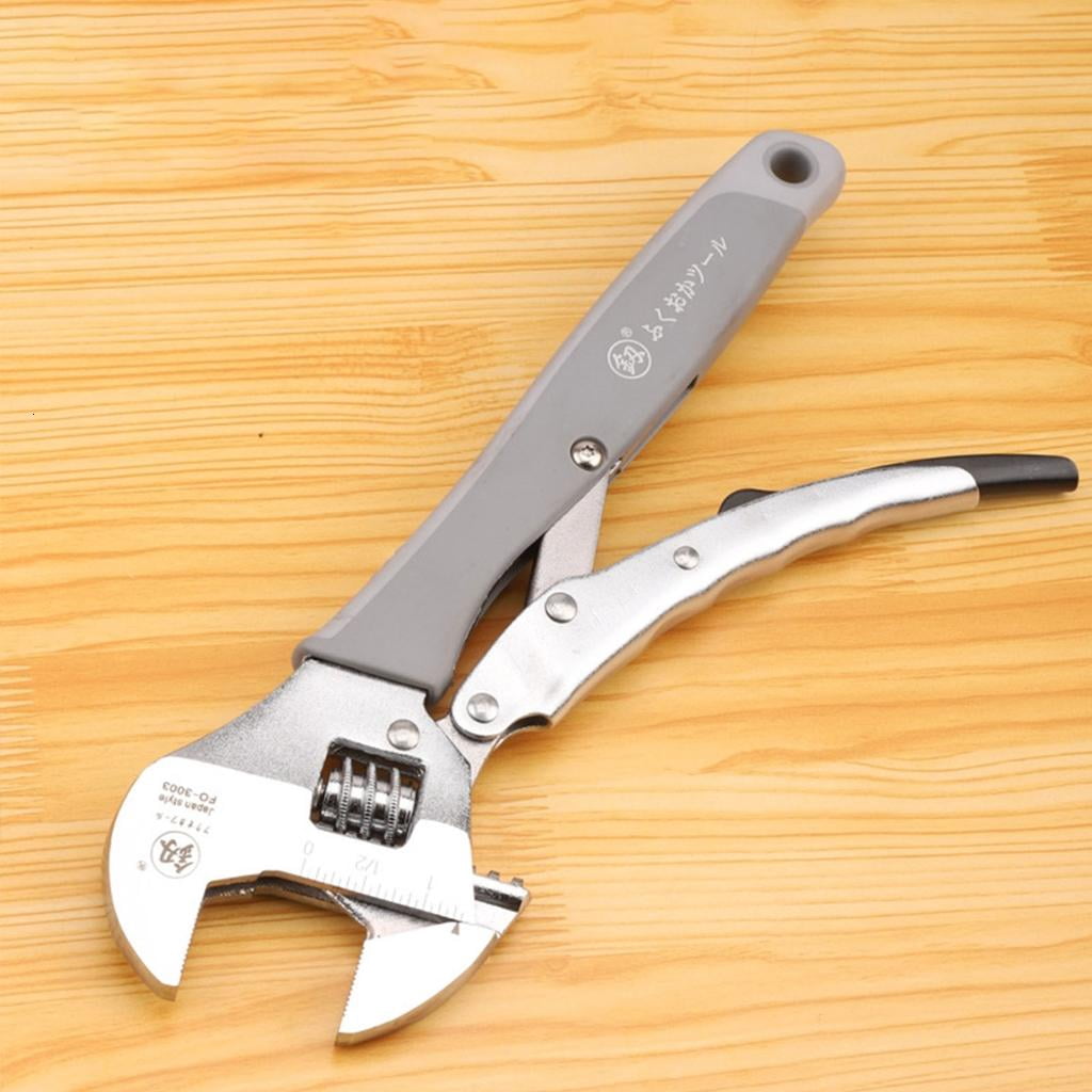 CEORPER Adjustable Wrench Universal Monkey Spanner Multi-function Hand Tools Nut Sink Wrench Bathroom Pipe Large Open Spanner