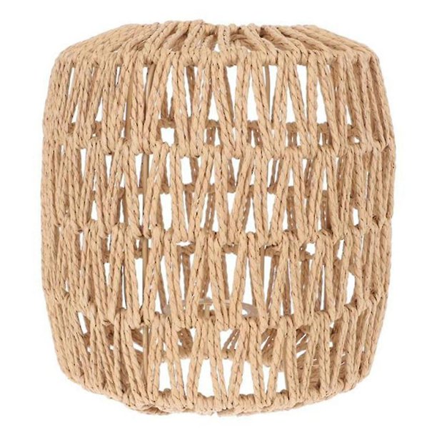 Cubierta de lámpara de ratán simulada LANNMXG colgante vintage decoración del hogar