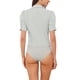 thumbnail image 3 of INSPIRAR CHIC Camiseta de Trabajo de Manga Corta para Mujeres, Body de Botones de Una Pieza, Talla M, Gris Claro, 3 of 6