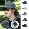 thumbnail image 3 of Large Brimmed Hat for Men's Outdoor Sunshade and Sunscreen Hat, Summer Sun, 3 of 9