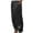 Black, variant on Lovzfmll Women's Wide Leg Pants, Printed Linen Elastic Waist, Casual Ankle Length Pants Black, S