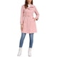 thumbnail image 2 of Abrigo de ante sintético INSPIRE CHIC para mujer, chaqueta larga con cinturón y cremallera, diseño a la moda, color rosa, 2 of 6