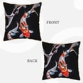 thumbnail image 3 of Fotbe Tricolor Koi Fish Trio Pattern Velvet Decorative Throw Pillow Covers with Elegant Piping, Soft Plush Cushion Cover for Sofa, Bed, Car, Office-20"x20", 3 of 8