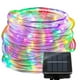 thumbnail image 2 of EeaseMX Tira de luces LED de colores de 12 metros y 100 LED que cambian de color, con energía solar, para fiestas, jardines, patios, decoración, luces de hadas, 2 of 7
