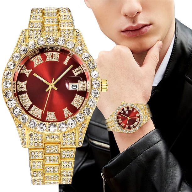 Reloj de cuarzo para hombre, relojes de moda para hombre, reloj de acero inoxidable, informal, de pulsera, de cristal