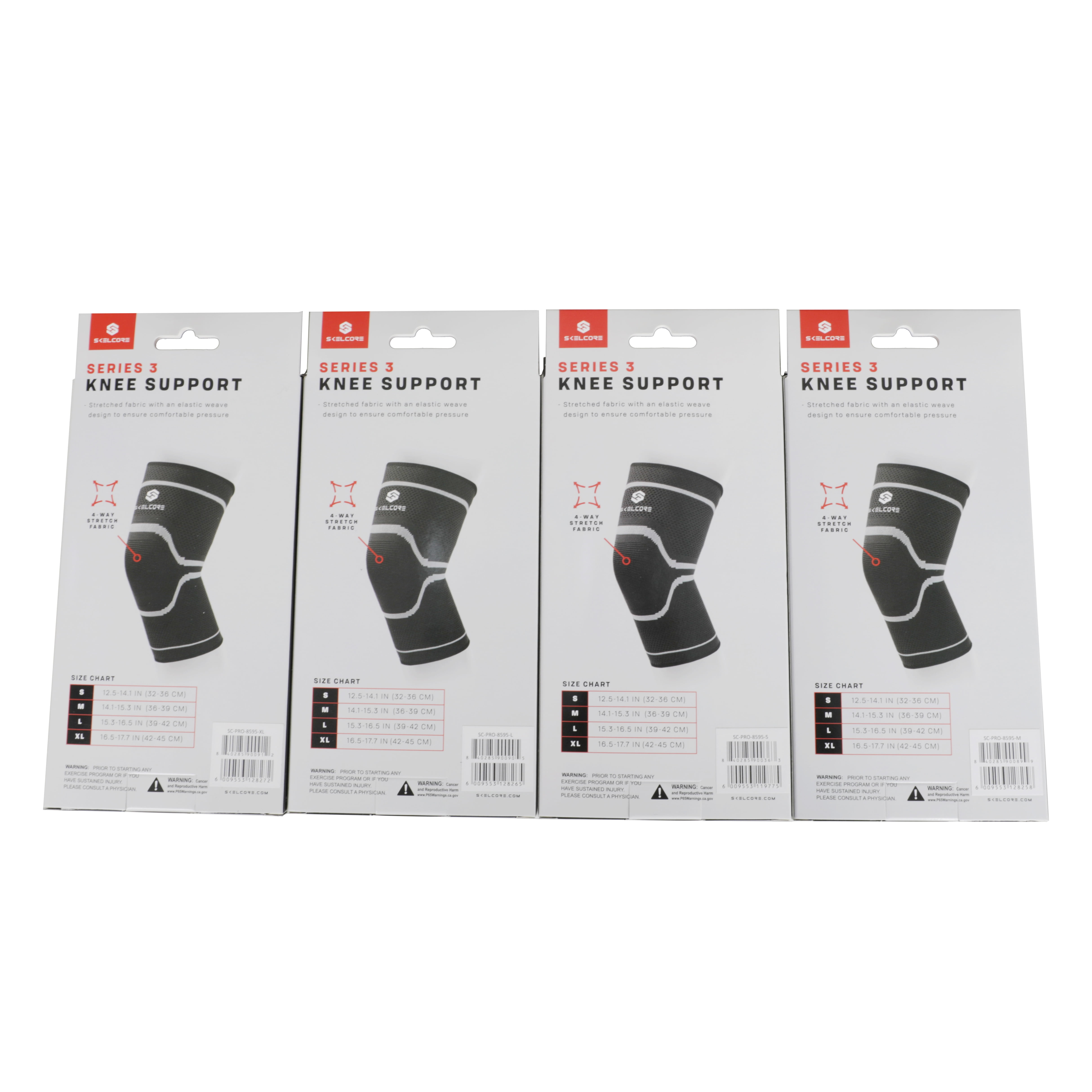 Skelcore Compression Knee Sleeves - Knee Brace for Joint Pain Relief & Swelling, M