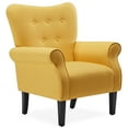 BELLEZE Accent Chair Armchair for Living Room Allston (Citrine Yellow