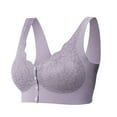thumbnail image 5 of LLYWEY Soft Wireless Bras for Women Woman Bras Ladies Full Coverage Bra Style-1308 Women's Plus Extra Lift Bra Feature Adult Female Nursing Sports Bras Purples 40B, 5 of 6