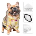 thumbnail image 3 of Honeii Rabbit And Balloon Print Small Dog Hoodies Pet Hooded Sweatshirts Fall Winter Puppy Cat Sweaters Warm Clothes for Small Dogs Outfits Costume-X-Small, 3 of 7