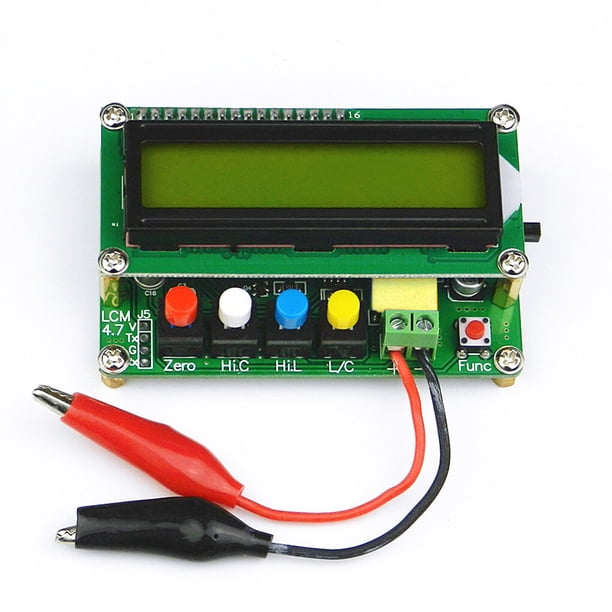 Speravity Interfaz USB de prueba de condensador de medidor L/C de capacitancia de inductancia de alta precisión LCD Digital LC100-A Herramientas eléctricas