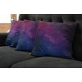 thumbnail image 5 of Ambesonne Galaxy Throw Pillow Cover 4 Pack, Stardust Space Rainbow, 18", Black Pink Blue, 5 of 5