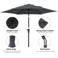 thumbnail image 5 of ACEGOSES 7.5 FT Outdoor Patio Umbrella and Shade Market Table Umbrella Outside with a Crank for Garden, Deck and Pool,Gray, 5 of 6