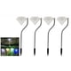 thumbnail image 2 of FloreceBien Lámpara solar para jardín exterior, 4 x luces solares de jardín con forma de diamante Luces solares para exterior impermeables para balcón, jardinera, jardineras y decoración de terraza, 2 of 7