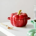 thumbnail image 3 of ACDANC 2026 New Oven Pumpkin Bowls Ceramic Pumpkin Pots for Cooking Pumpkin Dutch Oven Pot with Lid Mini Pumpkin Soup Bowls for Home Thanksgiving Halloween Party Halloween Bowls for Soup, 3 of 7