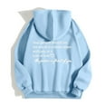 thumbnail image 2 of Vedolay Fall Tops Women's Oversized Sweatshirts Long Sleeve Shirts Pullover Crewneck Sweatshirts,Light Blue S, 2 of 4