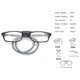 thumbnail image 5 of Reading Glasses High-grade Tr Magnetic Absorption Hanging Neck Funky Readers Glasses1.5 Magnification, 5 of 5