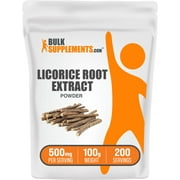 BulkSupplements.com Licorice Root Extract Powder, 500mg - Licorice Root - Licorice Supplement (100g - 3.5 oz)