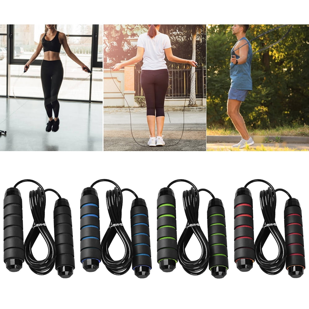 Jump Rope Adjustable Skipping Rope Cable Speed Rope Skipping Rope for Exercise Fitness, Adjustable Jumping Rope Workout with for Women Men Kids
