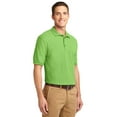 thumbnail image 4 of Port Authority TLK500 Mens Silk Touch Polo T-Shirt, Lime - 3XL Tall, 4 of 6