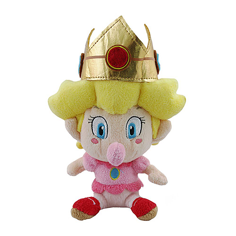 Nintendo Super Mario Baby Peach Plush Toy, 5" (Gift Idea)