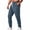 Navy, variant on WAVSUF Men's Athletic Cargo Pants Straight Leg Multi Pockets Loose Fit Fall Sports Comfort Pants Gray L