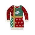 thumbnail image 3 of Jollidays Women's Wrap Me Up Ugly Christmas Sweater Tunic, 3 of 6