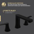 thumbnail image 2 of ANZZI 2-Handle 3-Hole 8 in. Widespread Bathroom Faucet With Pop-up Drain in Matte Black, 2 of 8