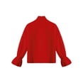 thumbnail image 6 of Aislor Kids Boys Renaissance Costume Pirate Blouse Medieval Victorian Long Sleeve Top Shirt Red 16, 6 of 7