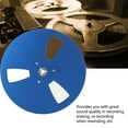 thumbnail image 4 of 1/4 7 Inch Empty Tape Reel 3 Holes, Aluminum Alloy Open Reel Takeup Reel for Nab, 1/4 Empty Tape Up Reel to Reel Small Hub Adapter Opening Machine Part Tape Take Up Reel for, 4 of 7