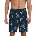 thumbnail image 2 of Daiia Beautiful Butterflies Mens Woven Stretch Pajama Short,Short Pajama Pants-Medium, 2 of 9