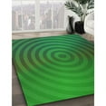 thumbnail image 3 of Ahgly Company Machine Washable Indoor Square Transitional Deep Emerald Green Area Rugs, 5' Square, 3 of 7