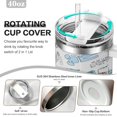 thumbnail image 4 of 40 oz Nurse Tumbler with Handle and Straw - Ideal Gifts for Women, Perfect for Graduation, Appreciation, and Nurses Week, 4 of 6