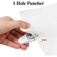 thumbnail image 3 of Mini Hole Puncher,single Ring Hole Puncher for paper (white, 1 ring), 3 of 4