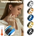 thumbnail image 1 of Fiudx Pulsera de Monitoreo de Temperatura, Diseño de Acero Inoxidable, Sensor de Temperatura y Estado de Ánimo, Elegante y Funcional, Regalo Ideal para Hombres y Mujeres, Reduce El Estrés y Mejora La, 1 of 1
