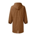 thumbnail image 6 of Women's Anoraks Loose Comfortable Hooded Coat Outwear Elegant Windbreaker Stylish Winter Women's Coat for All Occasions, 6 of 6