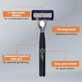 thumbnail image 3 of Steampunk Design Razor Kit: 2 Handles & 48 Blade Refills - Stainless Steel Safety Razor for Men with Anti-Slip Grip, Gift Ready Shaving Set, 3 of 10