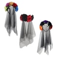 thumbnail image 2 of 3 Pcs Bandeaux Voile de Rose pour Halloween, 2 of 9