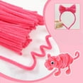 thumbnail image 4 of Topboutique Pipe Cleaners 200 Pcs Pink Chenille Stems Craft Supplies 12 inch Long Fluffy Pipe Cleaners Pipe Cleaners Flower Kit for Creative DIY Art Craft Projects,Christmas Decor, 4 of 7