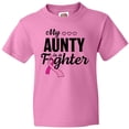 thumbnail image 3 of Inktastic Breast Cancer Awareness My Aunty is a Fighter Youth T-Shirt, 3 of 5