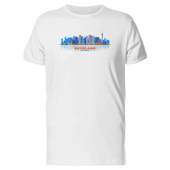 Auckland New Zealand Skyline Tee Men's -Image by Shutterstock