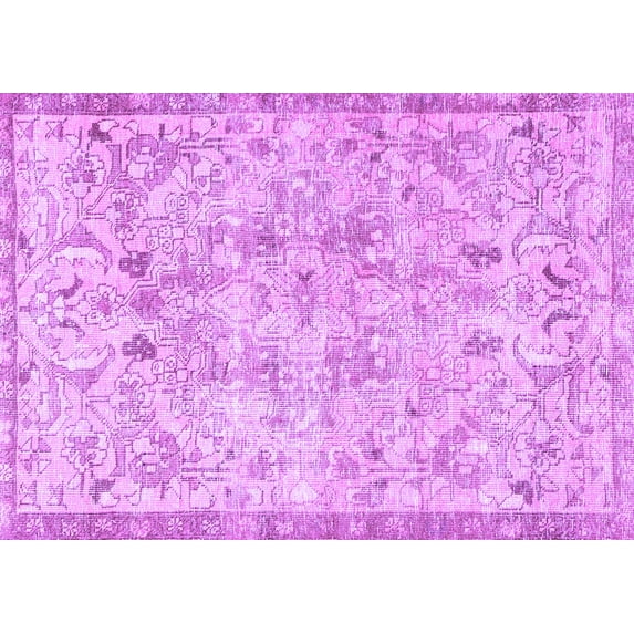 Ahgly Company Indoor Rectangle Persian Purple Traditional Area Rugs, 2' x 3'
