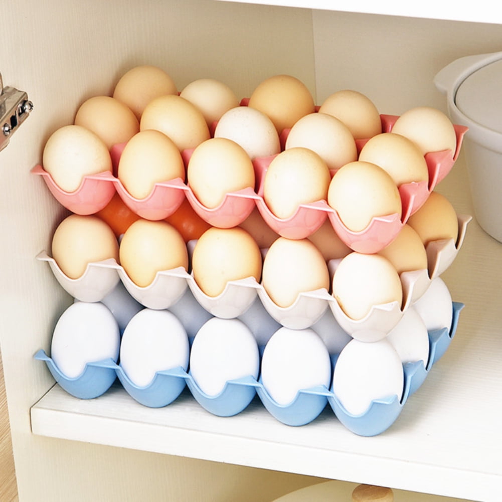 Heepo Kitchen 15 Egg Tray Storage Box Organizer Refrigerator Storing Container Shelf
