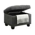 thumbnail image 6 of Convenience Concepts Designs4Comfort 5th Avenue Storage Ottoman, Dark Charcoal Gray Fabric, 6 of 8
