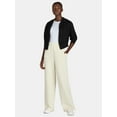 thumbnail image 2 of No Boundaries Soft Fleece Wide Leg Pants, 30” Inseam, 1 or 2-Pack, Women’s XXS-4X, 2 of 4