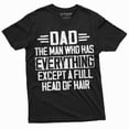 thumbnail image 3 of Men's Father's day Dad T-shirt bald dad Father Papa Gift Tee Birthday Humorous saying Funny shirt (XX-Large Grey), 3 of 7