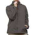 thumbnail image 3 of ChicHaven Women's Hooded Rain jacket Waterproof Lined Raincoat Windbreaker Great for Outdoor Trench Style and Travel Dark Gray 2XL, 3 of 6